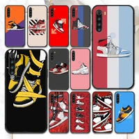 trend brand shoe sneakers phone case for xiaomi redmi note 7 8 8t 9 9s 4x 7 7a 9a k30 pro ultra black cover pretty cell trend