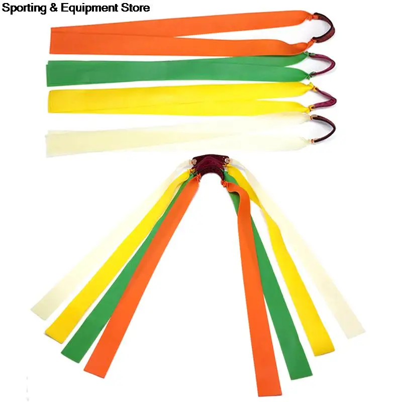 Рогатка из натурального латекса желтая плоская эластичная для охоты |