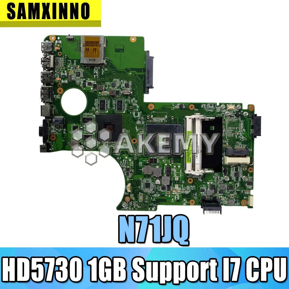 N71JQ поддержка ноутбука I7 процессор Материнская плата для For Asus N71JA N71J 2 1 100% тест ok