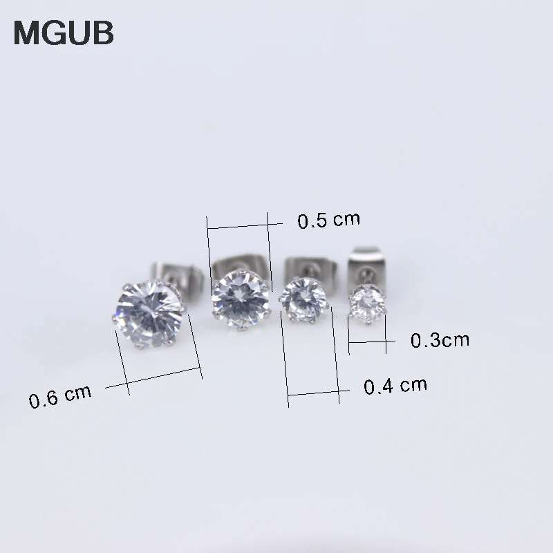 Из нержавеющей стали ювелирные изделия 12 пар/компл. серебро Цвет Диаметр с