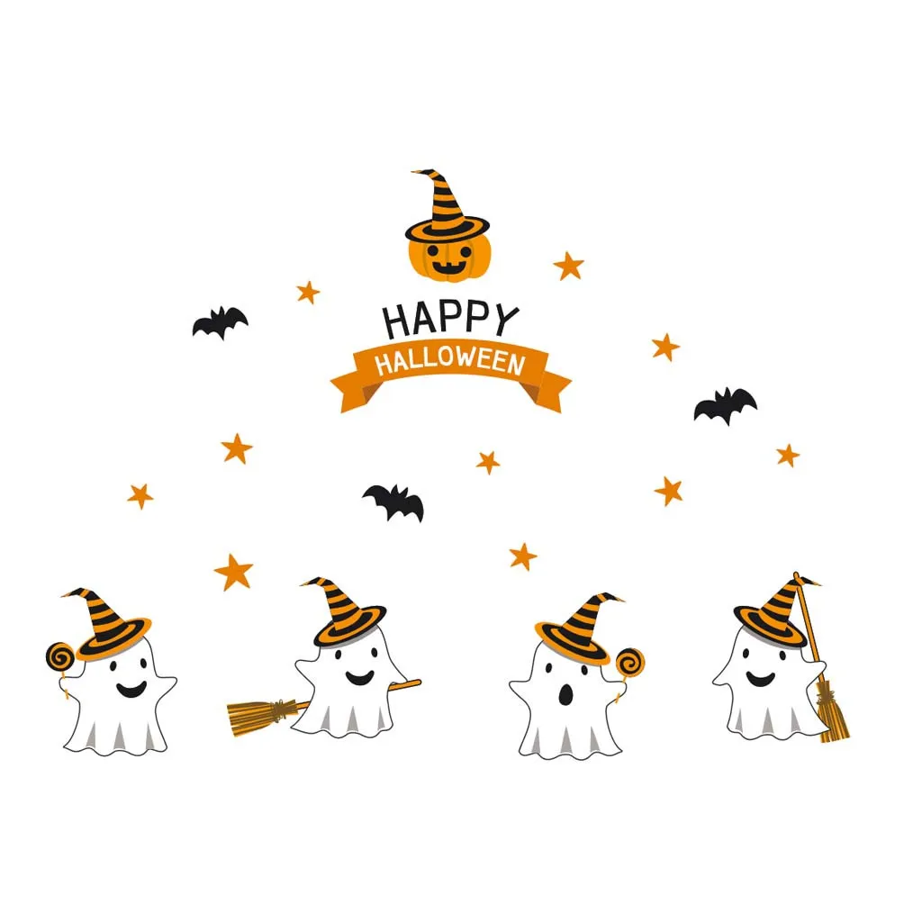 Коллекция 2019 года наклейки с четырьмя призраками на обои из ПВХ украшение для