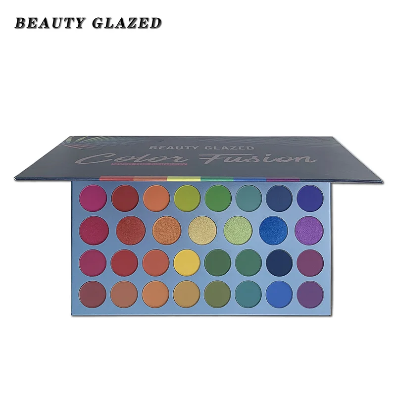Beauty Glazed Rainbow Eyeshadow палитра для макияжа матовые мерцающие 39 цветов