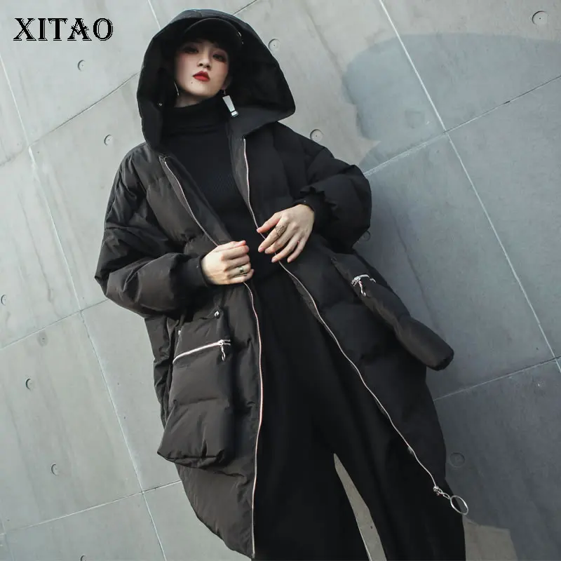 XITAO/большие размеры плотные парки для женщин Новинка 2019 года сезон осень с