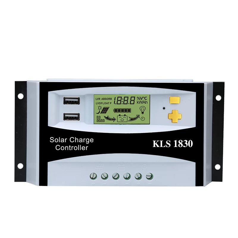 

Hot Sale Auto Recognition With Dual Solar Charge Controller KLS1830-30A 12V 24V