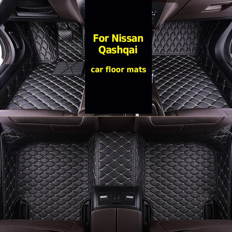 Hivotd для Nissan Qashqai Dualis автомобильные коврики из искусственной кожи коврик для ног анти-грязный водонепроницаемый Интерьер Литье аксессуары，автотовары аксессуары для авто