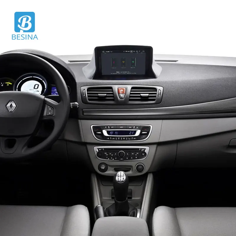 Автомобильный DVD-плеер Besina Android 10 для Megane Fluence 2009 2010 2011 GPS навигатор 1 Din