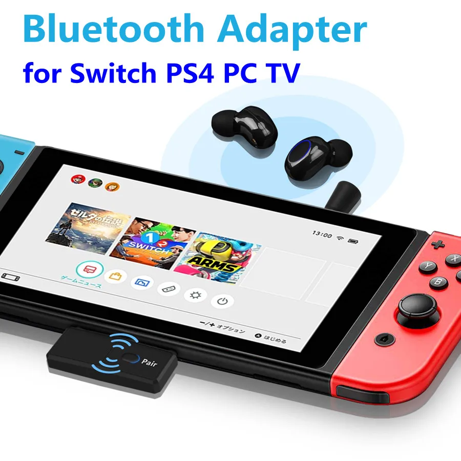Беспроводной аудио передатчик с микрофоном Bluetooth 5 0 для Nintendo Switch PS4 ПК ТВ|Адаптеры