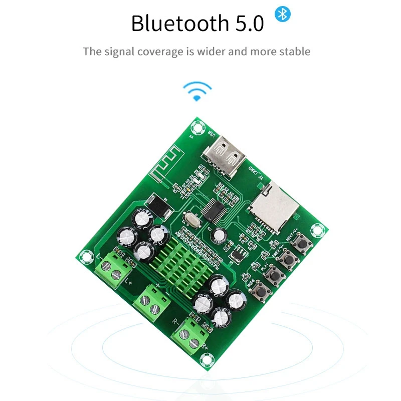 Плата усилителя мощности TPA3116D2 2-канальный модуль с поддержкой Bluetooth 5 0