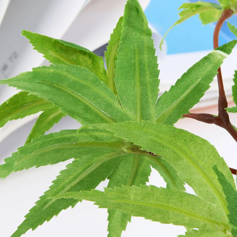 Искусственные кленовые ветки шелковые листья осеннее Моделирование растения