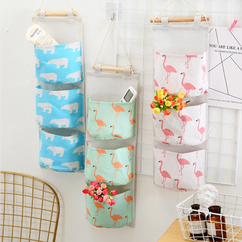 Подвесная сумка для хранения на кухне с 3 карманами настенный шкаф органайзер