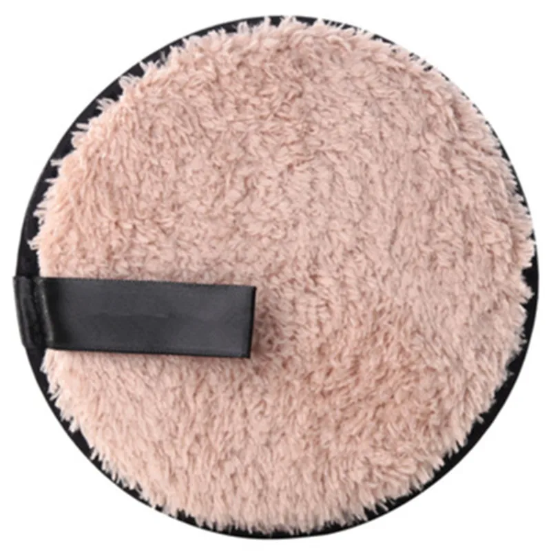 Brown Cosmetic Puff Новинка, мягкое полотенце из микрофибры для снятия макияжа, очиститель для лица, плюшевая пуховка, многоразовые очищающие тканевые подушечки, инструменты для ухода за кожей лица - Цвет: Brown Cosmetic Puff