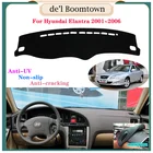 Чехол для приборной панели автомобиля, защитная накладка для Hyundai Elantra 2001 2002 2003 2004 2005 XD I30, аксессуары для приборной панели, Солнцезащитный ПЭТ