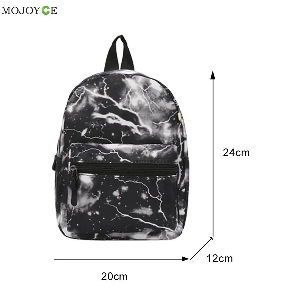 

New Vintage Print Canvas Backpacks Children School Backpack Preppy Style Casual Women Small Rucksack for Boys Girls