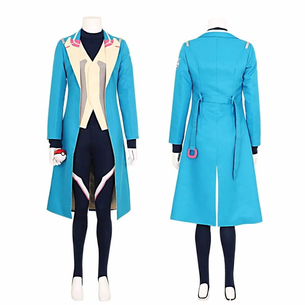 Pokemon Go Blanche Team Mystic Leader Cosplay Costume Tailor Made | Тематическая одежда и униформа