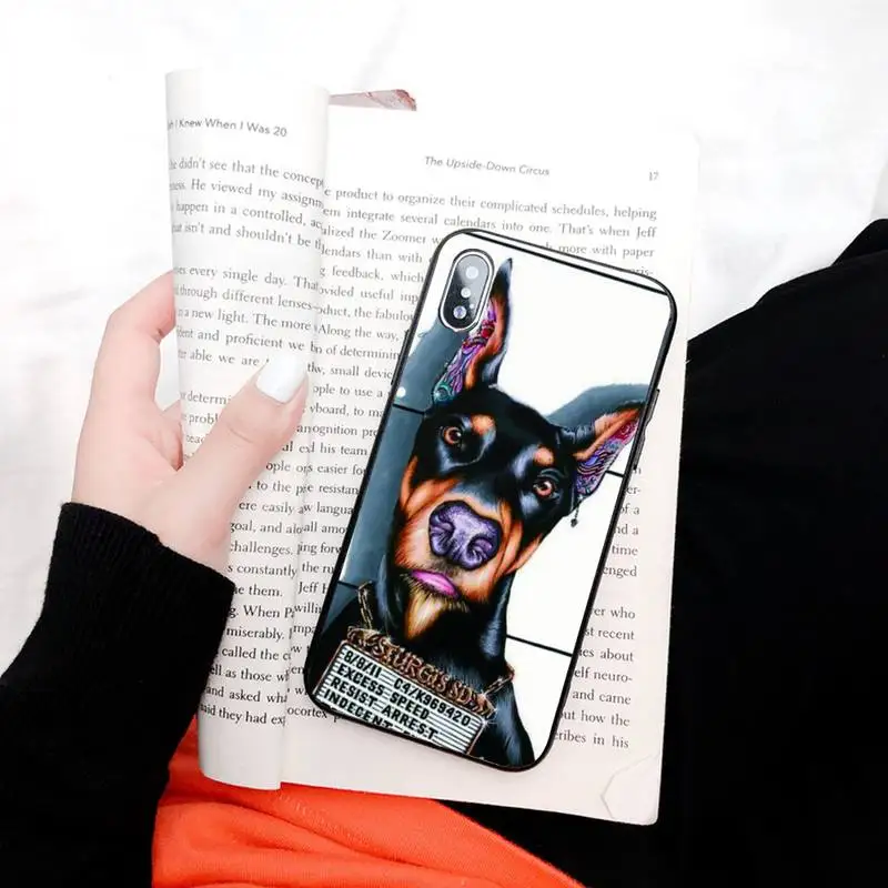 Собака добермана чехол для телефона iphone XS 11 12 11/12Pro 5 5s SE 6 6s 7 8 плюс SE2020 чехлы |