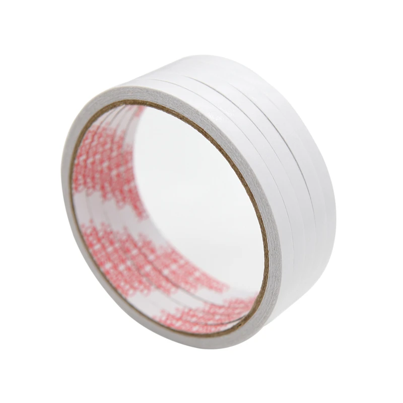 5 Rolls Double Sided Adhesive Tape White Super Strong Faced Tapes for Home DIY Craft Office Supplies | Обустройство дома