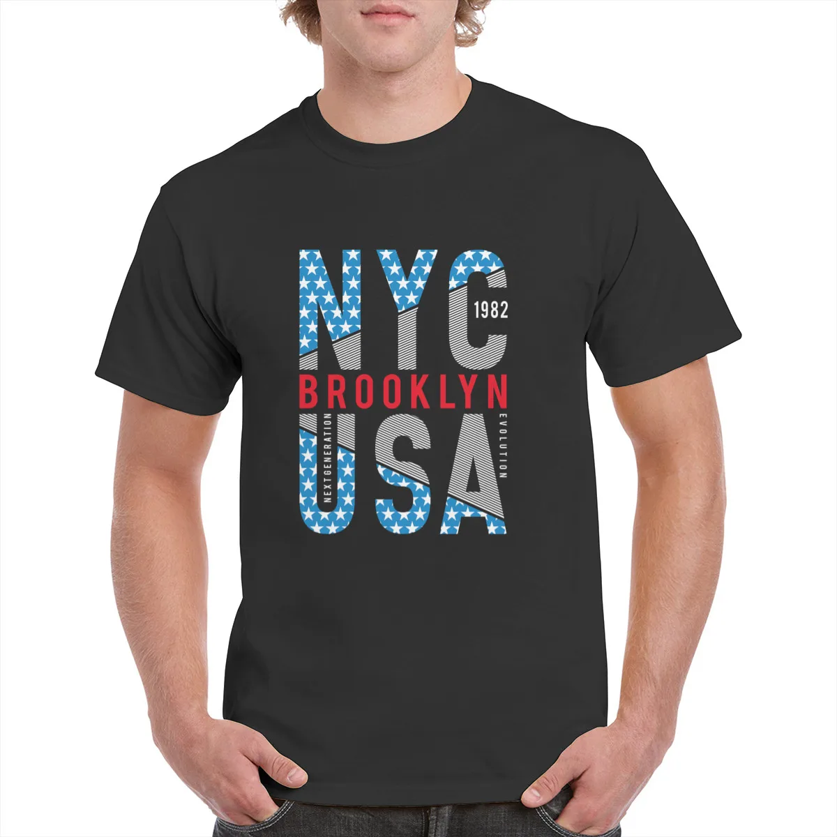 

Men T-shirt New York City Typography Mens Cotton t-shirts Print Word tshirt Sailor Tee Vintage Short Sleeve Tops Graphic t