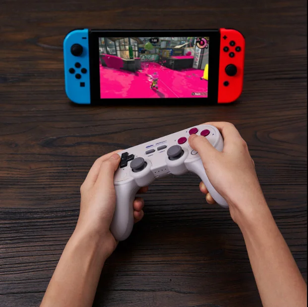

Pro Plus Game Hand Grip Wireless Gamepad Controller With Joystick For Android Mobile MacOS Nintendo Nintend Switch Ps4