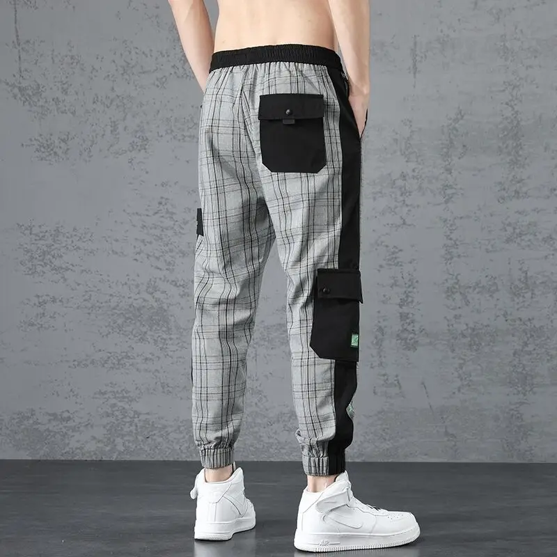 

Men's summer casual loose Stretch Leggings Ice silk super thin quick drying casual pants