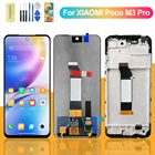 Оригинальный дисплей 6,5 дюйма для Xiaomi Poco M3 Pro, LCD M2103K19PG, рамка экрана, сенсорная панель, дигитайзер для Xiaomi Poco M3Pro LCD