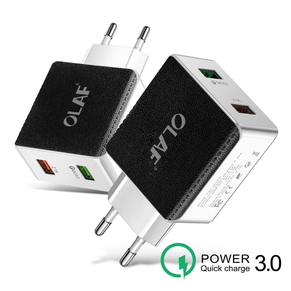 18 Вт USB зарядное устройство Быстрая зарядка 3,0 адаптер настенная вилка Qualcomm 3,0 USB зарядка Телефон быстрая зарядка для iPhone samsung Xiaomi huawei