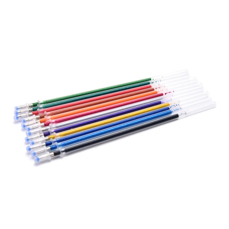 

A Set Flash Ballpoint Gel Pen Highlighters Refill Color Full Shinning Refills Painting Ball Point Pen 12, 24, 36, 48 Colors