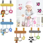 Мобильные музыкальные игрушки для детей младше 3 лет, погремушки из мягкого материала, образовательные детские погремушки для малышей, игрушки для малышей