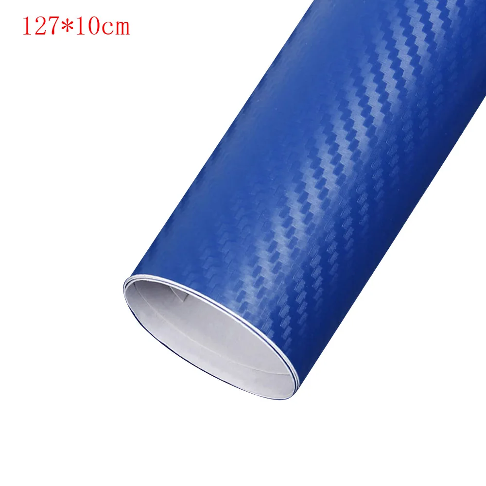 type1 dark blue Углеродное волокно виниловая пленка 3D твердая маленькая текстура Глянцевая автомобильная пленка рулон наклеек Наклейка виниловая самоклеящаяся пленка 127x10 см/127x30 см - Цвет: type1 dark blue