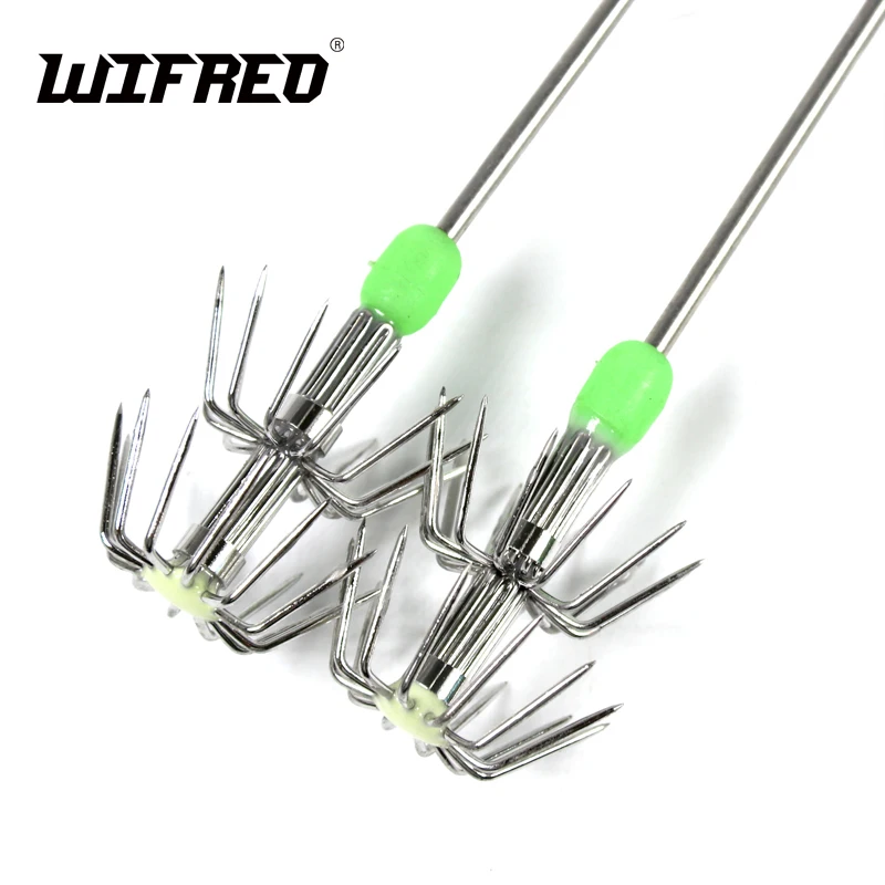 Wifreo 5 шт./лот 15 см светящийся зеленый 2 этапа Кальмар Осьминог inkfish каймар Рыбалка