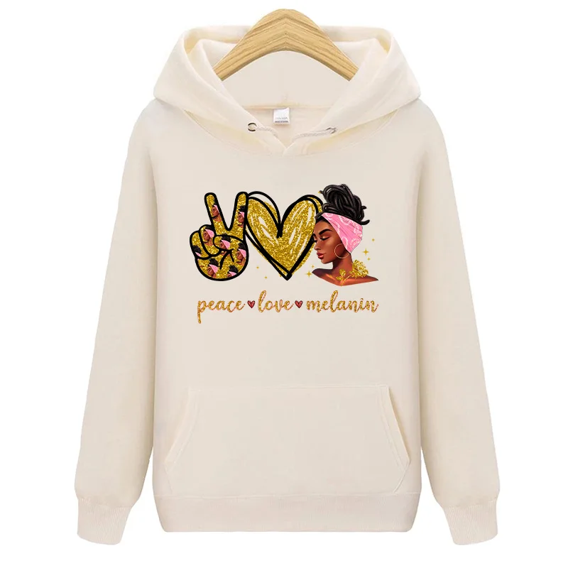 Африканская Женская Термотрансферная нашивка Peace Love Melanin Girl наклейка на одежду