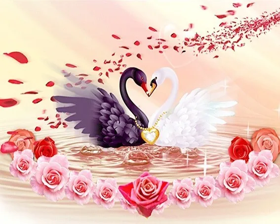 

Diamond painting diamond embroidery swan rhinestone picture diamond mosaic animal home decoration