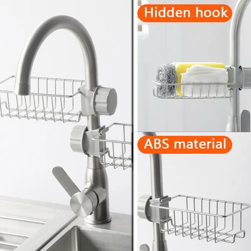 Регулируемая раковина Caddy тряпичная губка сливная стойка из нержавеющей стали