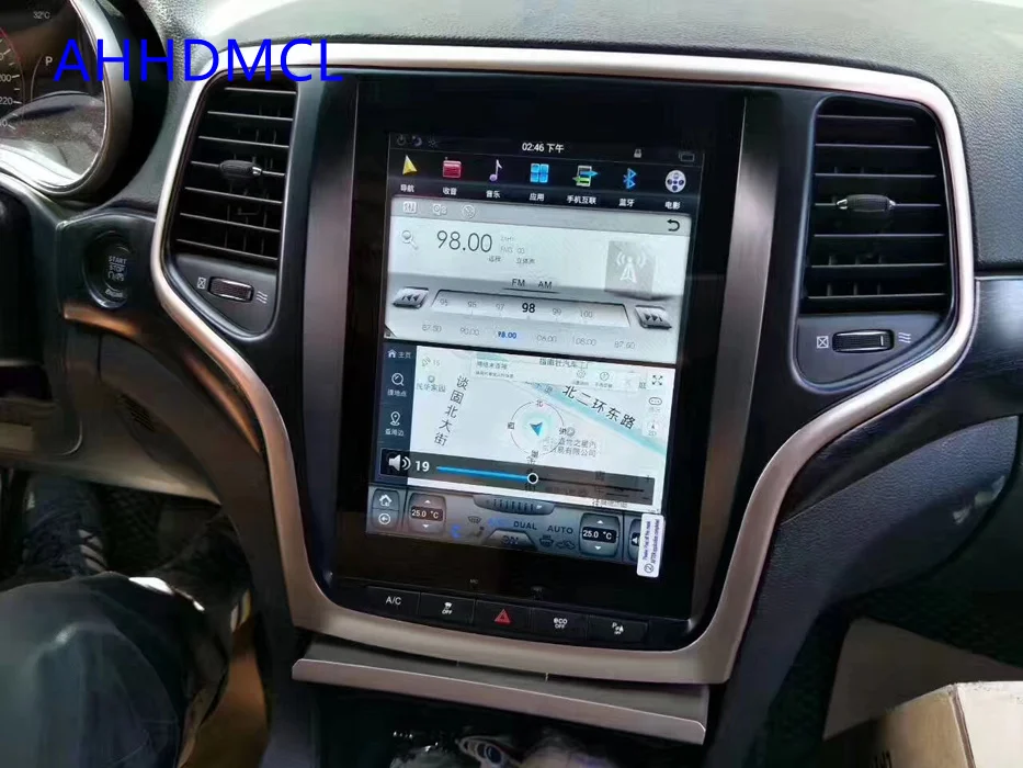 Мультимедийный плеер в стиле Тесла автомобильный стерео проигрыватель на Android с