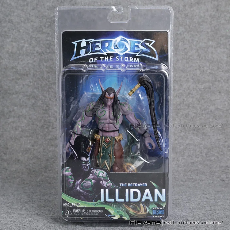 NECA &quotHeroes of The Storm&quot иллидана ПВХ фигурка Коллекционная модель игрушки 7 &quot18