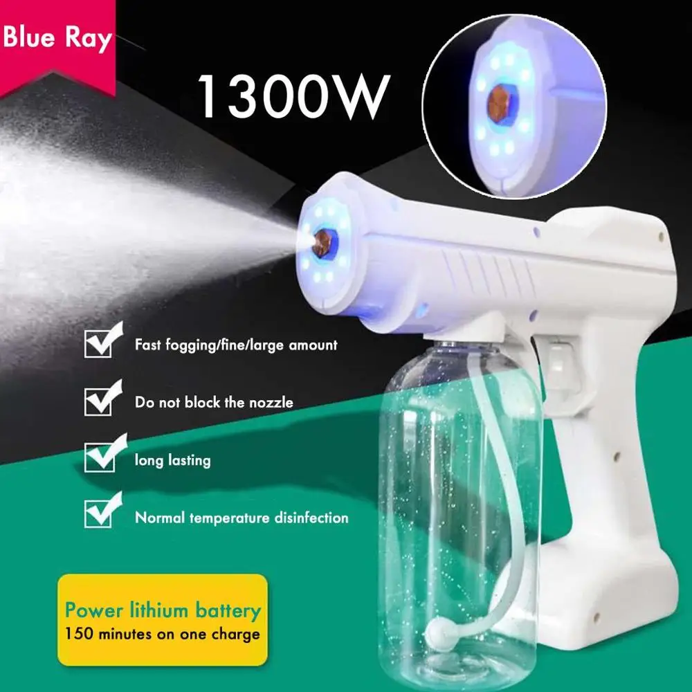 

Nano Spray Disinfectant Portable Atomizing Fogger Wireless Rechargeable Alcohol Disinfection Sprayer For School Hospital Home