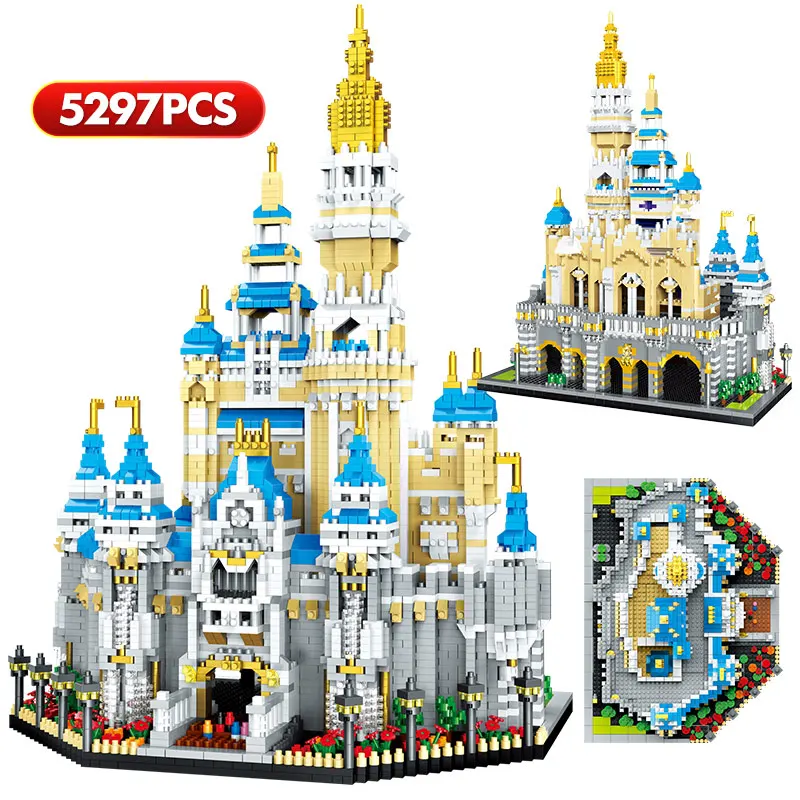 

Создатель 3D алмаз волшебный Замок принцессы строительные блоки городской мини архитектура развлечений фигурки South Park Кирпичи игрушки для д...