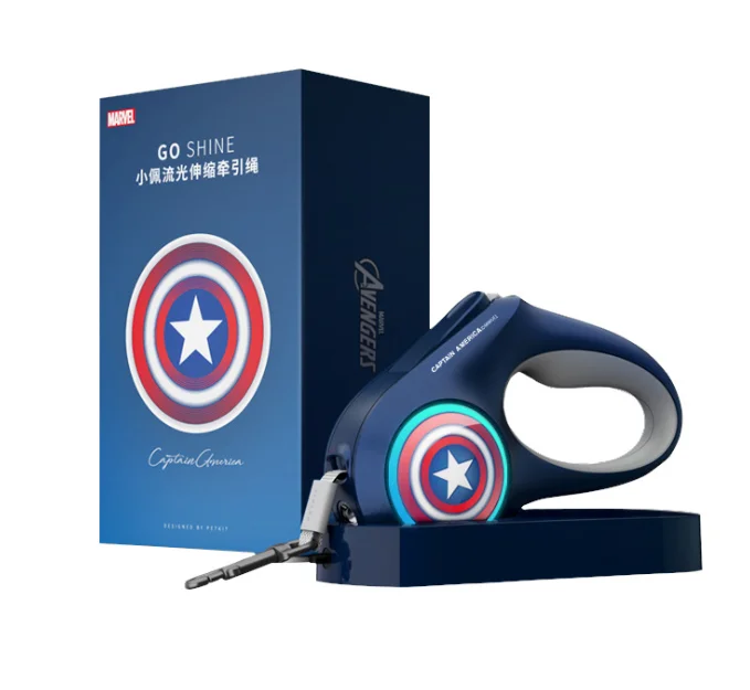 Новый Marvel стример поводок автоматическое расширение прогулки игрушка из веревки