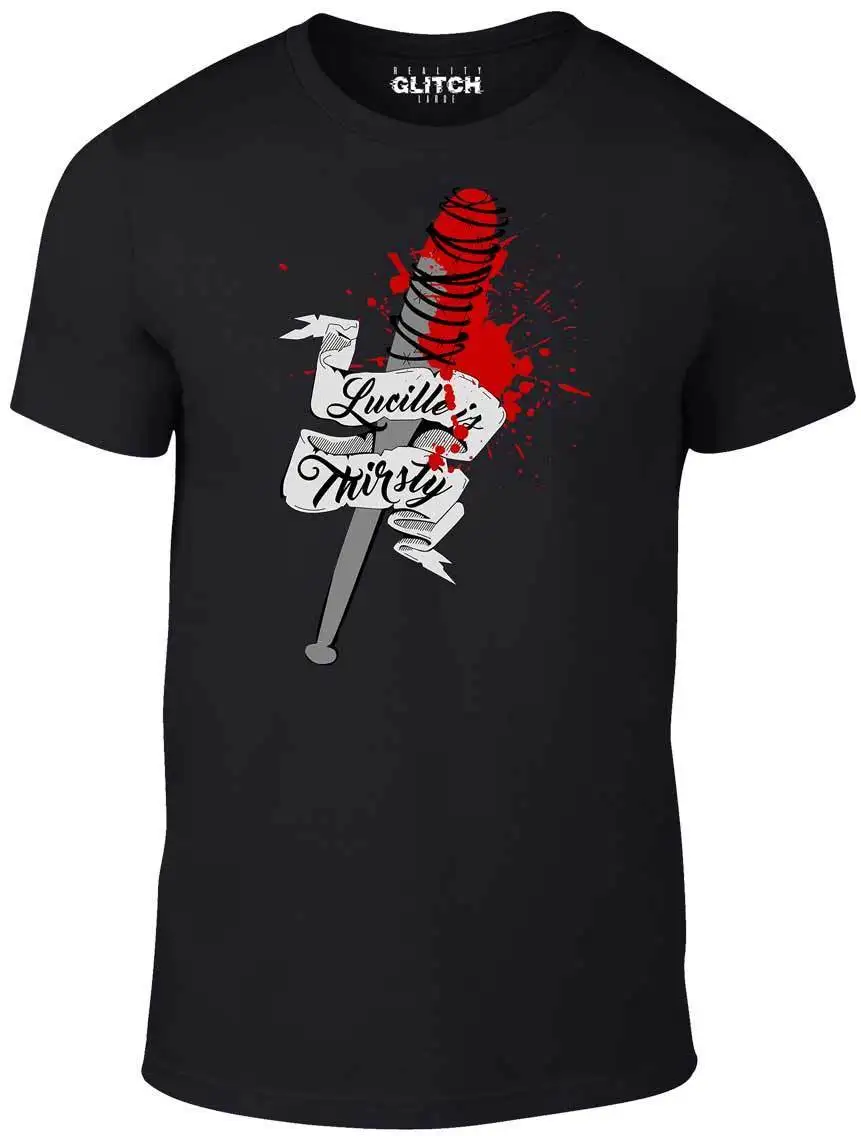 Мужская футболка Lucille is Thirsty вдохновленная ходячими мертвецами зомби ходунки ТВ