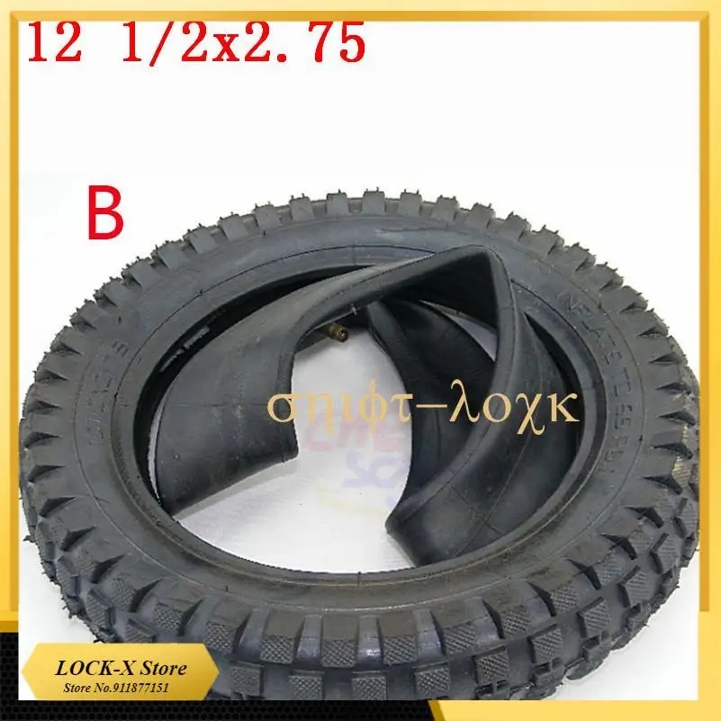 

12 1/2x2.75 Tyre and Inner Tube For 49cc Motorcycle Mini Dirt Bike Tire MX350 MX400 Scooter 12.5 *2.75 Tire 12 1/2 x 2.75Scooter