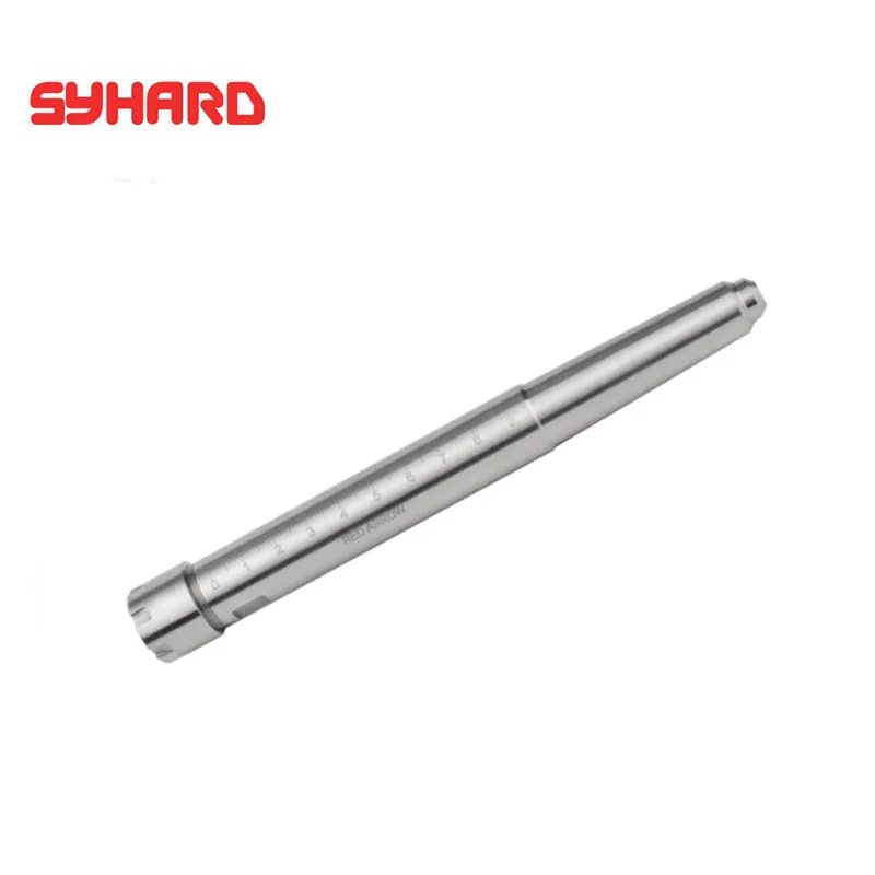 Stainless Steel Emptying Extension Rod For Wood Lathe Rotary Openning Tool 90mm Graduated Scale