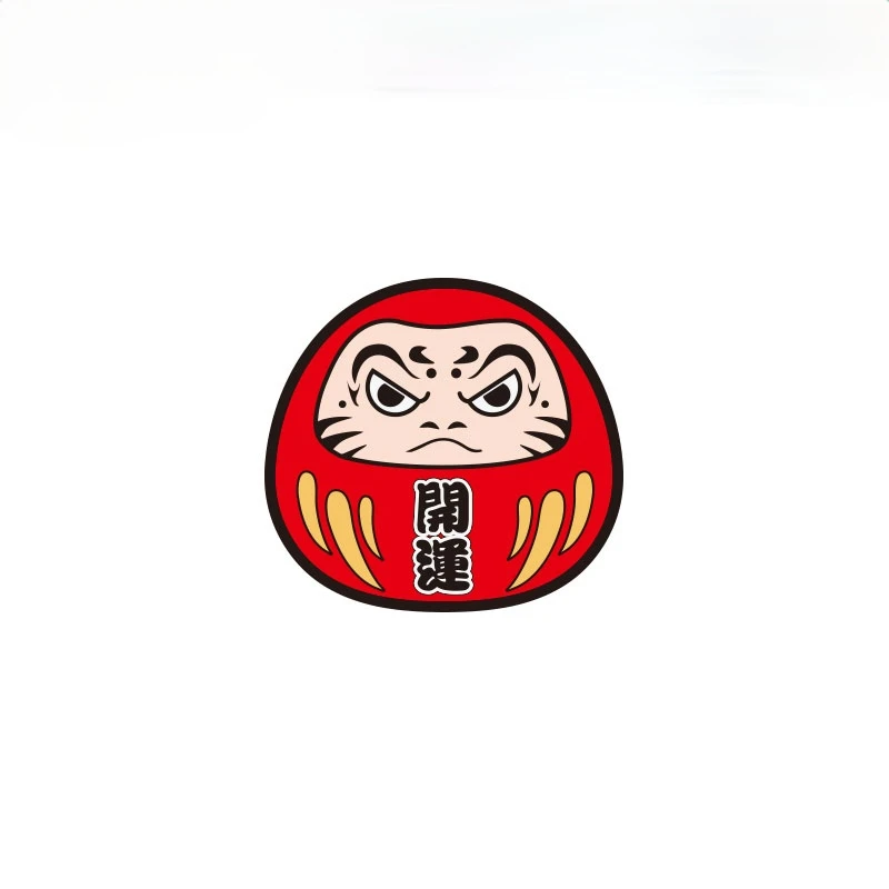 Японская стильная Автомобильная наклейка Daruma с боковым окном Виниловая