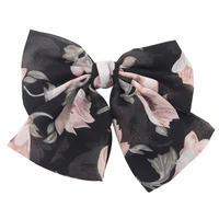 elegant floral colors big bow hair clips butterfly claw for women girls barrettes hair accessories japanese preppy style hairpin