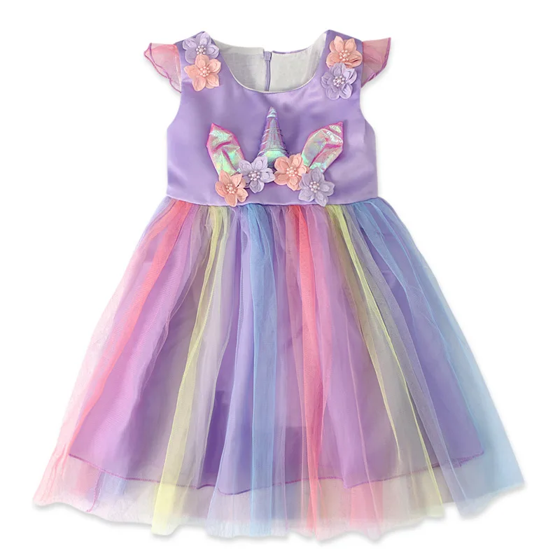 

Kids Clothes Dresses Girl's Little Flying-sleeve Dress Children's Dresses 2-5 Years