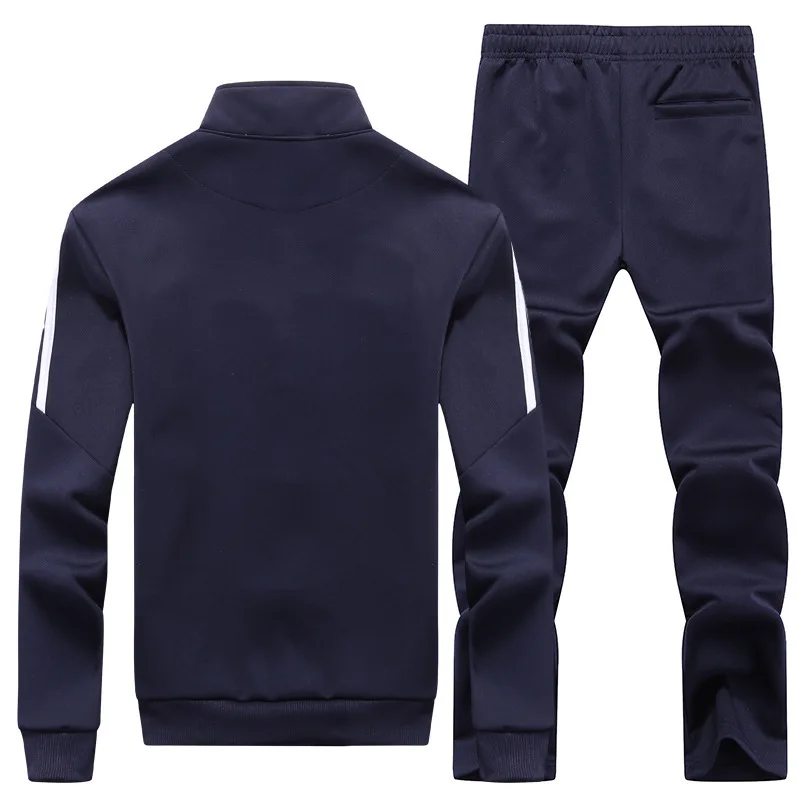 

2021 New Men's Set Spring Autumn Man Sportswear 2 Piece Sets Sports Suit Jacket+Pant Sweatsuit Male Tracksuit Asia Size S-4XL