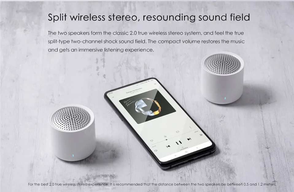 Xiaomi Беспроводная колонка портативная Bluetooth 5,0 мини музыка аудио 2,0 TWS стерео звук динамик с микрофоном для телефона планшета компьютера