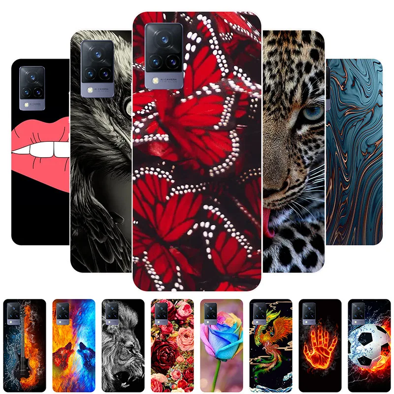 

For Vivo V21 5G Case Vivo V21 Bumper Silicone TPU Soft Phone Cover For Vivo V21 V 21 V2066 V2050 VivoV21 Cases Fundas Cartoon