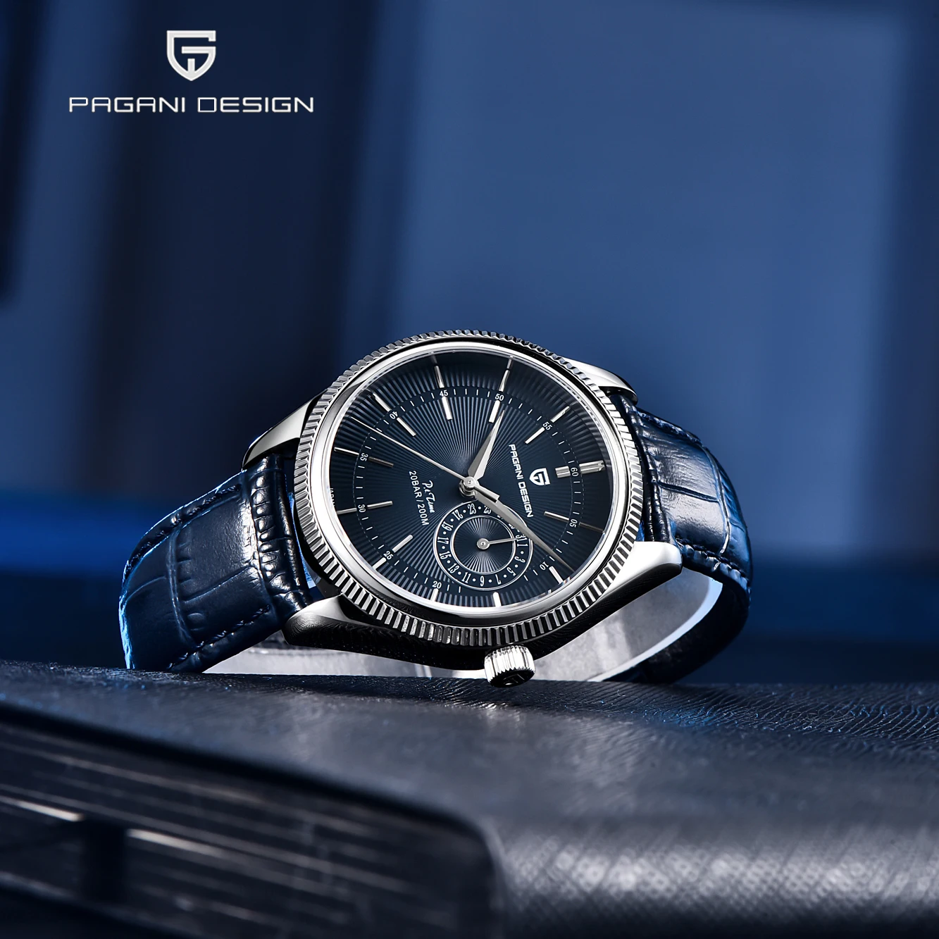 2021 Pagani Design Top Sports Men' Quartz Watch 40mm Sapphire Glass High Quality Leather 200m Waterproof Watch Relogio Masculino