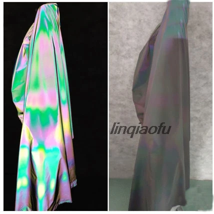 Механическая Зеленая лазерная иллюзия светоотражающая ткань