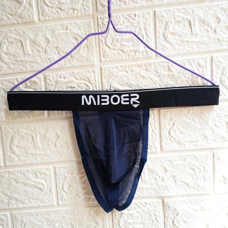 Мужские трусы брифы с низкой талией модные одноцветные плавки прозрачные| |