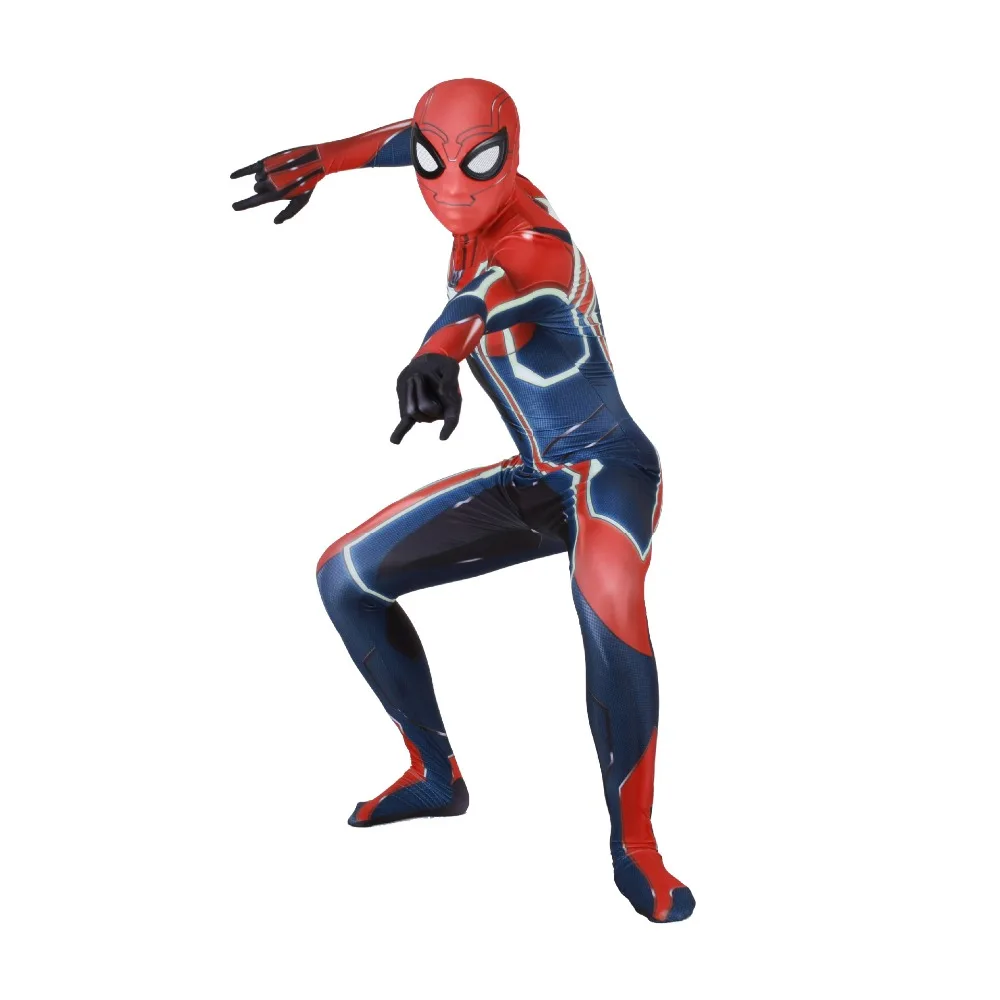 PS4 insomniac костюм Человека-паука новый комплект фильм косплей комбинезон на
